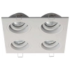 Wpuszczana LAMPA sufitowa CHUCK DL4 SQUARE 20069-WH Zumaline kwadratowa OPRAWA podtynkowa do zabudowy biała