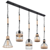 Wisząca lampa marynistyczna HALIA 15673H2 Globo druciana brązowa czarna