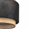 Okrągła wisząca lampa rustykalna Boho 5657 TK Lighting słomkowa czarna