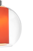 Hygge LAMPA wisząca MERIDA 10409111 Kaspa kulista OPRAWA szklany ZWIS skandynawska kula ball chrom przezroczysta koralowa
