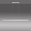 Wisząca lampa liniowa Luzi do salonu LED 13W aluminium