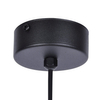 Wisząca lampa modernistyczna Faro K-4885 kulista nad łóżko czarna