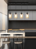Wisząca lampa na listwie nad stół Bistro 34-00552 Candellux tuby czarne
