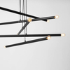 Lampa wisząca 1072M1 Aldex loftowy zwis metalowe tuby czarne