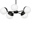 LAMPA sufitowa SFERA MLP8866 Milagro metalowa OPRAWA loftowy plafon kule balls na wysięgnikach sticks czarne białe