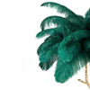 Lampa stojąca Tiffany JL0019.GREEN podłogowa zielona złota