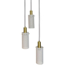 Okrągła lampa zwieszana Tirana LP-945/3P WH Light Prestige kaskada biała
