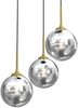 Wisząca lampa Reflex MLP8416 kaskada przydymiona złota