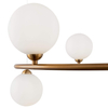 Lampa wisząca do salonu Ring MOD013PL-06BS kulista mosiądz