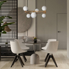 Lampa wisząca do salonu Ring MOD013PL-06BS kulista mosiądz
