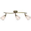 LAMPA sufitowa MARTHA 5017 Rabalux klasyczna OPRAWA szklane reflektorki brąz antyczny przezroczysta