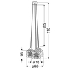 LAMPA wisząca TRIO 33-62857 Candellux szklana OPRAWA zwis kule balls przezroczyste
