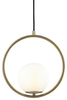 Lampa wisząca Aurelia MSE010100300 szklana biała złota