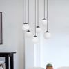 6-punktowy żyrandol CAMINA K-4748 wisząca lampa czarna nad stół