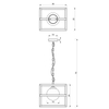 Wisząca lampa loftowa Diego MLP8568 ball biała czarna