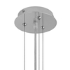 Wisząca lampa półkula Frozen Garden ST-7049 Step ażurowa biała mat