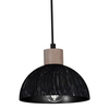 Wisząca lampa ERIK MLP7639 Milagro drewniana belka rustykalna czarna