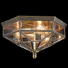 LAMPA sufitowa ZEIL H356-CL-03-BZ Maytoni szklana OPRAWA plafoniera klatka brąz