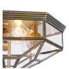 LAMPA sufitowa ZEIL H356-CL-03-BZ Maytoni szklana OPRAWA plafoniera klatka brąz