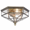 LAMPA sufitowa ZEIL H356-CL-03-BZ Maytoni szklana OPRAWA plafoniera klatka brąz