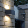 Zewnętrzna LAMPA ścienna GEMINI 5189102118 Lutec metalowa OPRAWA kinkiet LED 11W 4000K prostokątny IP54 szary
