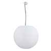 Ogrodowa lampa wisząca Cumulus 9607 kula na taras outdoor biała 