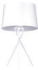 Nocna lampa klasyczna Remi K-4362 stojąca abażur biały