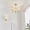 Lampa sufitowa do salonu BRIO-3AB Endon potrójna biała
