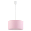 Wisząca lampa dziecięca Rondo 3231 TK Lighting okrągła tkanina różowa