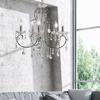 Żyrandol LAMPA wisząca AURORA 35-96152 Candellux pałacowa OPRAWA z kryształkami zwis na łańcuchu glamour maria teresa chrom