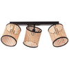 Lampa sufitowa Wiley 99535/06 Brilliant na listwie rattan beżowy czarna