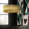 Okrągła lampa wisząca Modular XC107 Step do salonu glamour złota