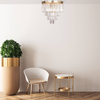 Plafon glamour Amedeo FC17106/4+1-GLD sufitowa lampa złota kuchni
