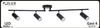 Plafon LAMPA sufitowa GAVI 308443 Polux regulowana OPRAWA listwa LED 18W 3000K tuby czarne