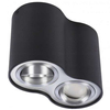 Plafon LAMPA sufitowa GM4200 BK/ALU BROSS 2 metalowa OPRAWA tuba czarna chrom