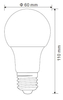 Zestaw 2 żarówek 10600-2 E27 A60 LED 9W 3000K 810lm