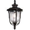 Wisząca LAMPA ogrodowa KL/LUVERNE8/M Elstead KICHLER industrialna OPRAWA metalowy zwis na łańcuchu IP44 brąz przezroczysty