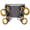 Plafon LAMPA sufitowa MARIO 03045 Ideus metalowa OPRAWA reflektorowa czarna