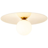 Plafon z kulistym kloszem Zon 76210/16 Brilliant modernistyczny złoty