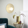 Plafon z kulistym kloszem Zon 76210/16 Brilliant modernistyczny złoty