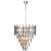 Wisząca LAMPA glamour ASPEN ML5997 Milagro kryształowa OPRAWA na łańcuchu ZWIS okrągły chrom
