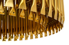 Wisząca lampa glamour Galliano 1162.S1 organ okrągła złota