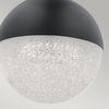Wisząca lampa nad stół QN-MOONLIT-P-MBK kula czarna