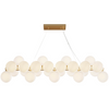 Zwisowa lampa Dallas MOD547PL-25BS balls kule białe złote