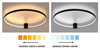 Wisząca LAMPA pierścienie RIO TH.137 Thoro metalowa OPRAWA okrągły ZWIS LED 80W 3000K rings czarne
