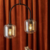 Plafon LAMPA loftowa SHINE 32242  Sigma sufitowa OPRAWA szklana plafoniera bursztynowe czarne