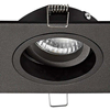Wpuszczana lampa sufitowa Chuck wpust metalowy czarny