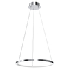 Okrągła lampa wisząca Rotonda LED 27W do salonu chrom