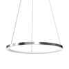 Okrągła lampa wisząca Rotonda LED 27W do salonu chrom