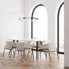 Okrągła lampa wisząca Rotonda LED 27W do salonu chrom